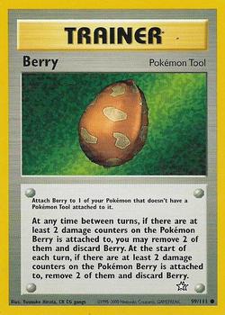2000 Pokemon Neo Genesis #99/111 Berry Front