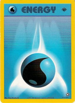 2000 Pokemon Neo Genesis #111/111 Water Energy Front