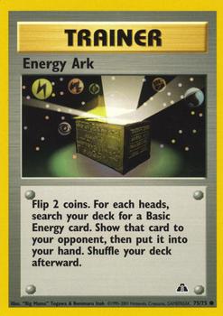 2001 Pokemon Neo Discovery #75/75 Energy Ark Front