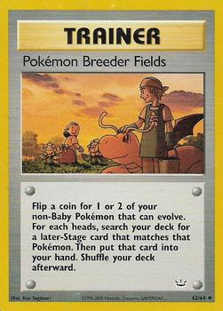 2001 Pokemon Neo Revelation #62/64 Pokémon Breeder Fields Front