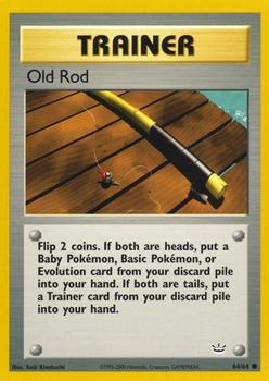 2001 Pokemon Neo Revelation #64/64 Old Rod Front