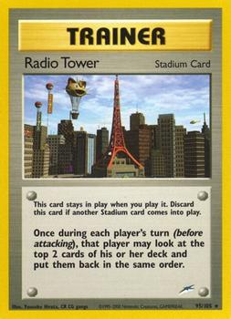 2002 Pokemon Neo Destiny #95/105 Radio Tower Front