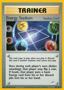 2002 Pokemon Neo Destiny #99/105 Energy Stadium Front