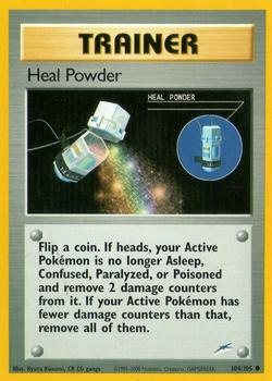 2002 Pokemon Neo Destiny #104/105 Heal Powder Front