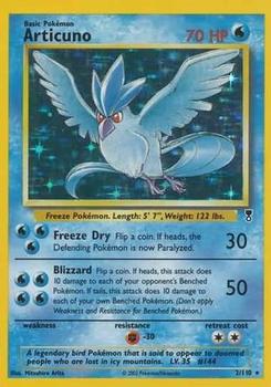 2002 Pokemon Legendary Collection #2/110 Articuno Front