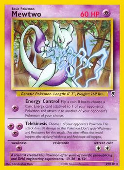 2002 Pokemon Legendary Collection #29/110 Mewtwo Front