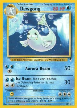 2002 Pokemon Legendary Collection #40/110 Dewgong Front