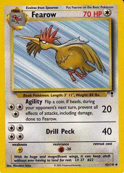 2002 Pokemon Legendary Collection #42/110 Fearow Front