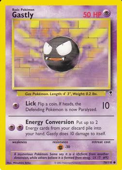 2002 Pokemon Legendary Collection #76/110 Gastly Front