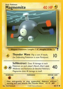 2002 Pokemon Legendary Collection #80/110 Magnemite Front