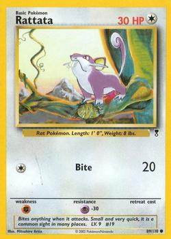 2002 Pokemon Legendary Collection #89/110 Rattata Front