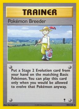 2002 Pokemon Legendary Collection #102/110 Pokémon Breeder Front