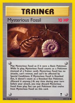 2002 Pokemon Legendary Collection #109/110 Mysterious Fossil Front