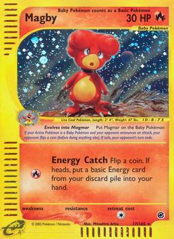 2002 Pokemon Expedition Base Set #17/165 Magby Front