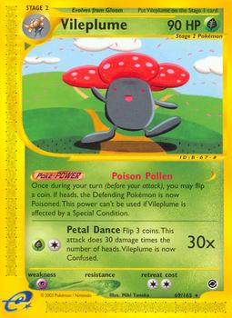 2002 Pokemon Expedition Base Set #69/165 Vileplume Front