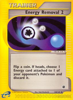 2002 Pokemon Expedition Base Set #140/165 Energy Removal 2 Front