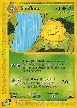 2003 Pokemon Skyridge #105/144 Sunflora Front