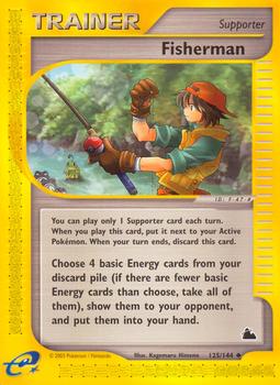 2003 Pokemon Skyridge #125/144 Fisherman Front