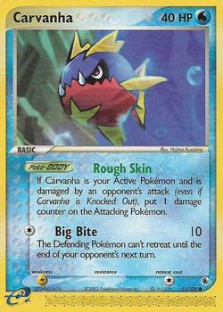 2003 Pokemon EX Ruby & Sapphire #51/109 Carvanha Front