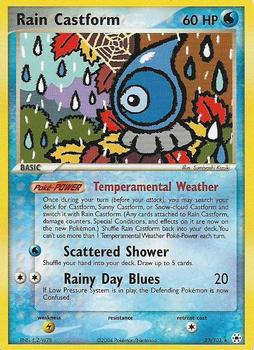 2004 Pokemon EX Hidden Legends #23/101 Rain Castform Front