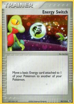 2004 Pokemon EX FireRed & LeafGreen #90/112 Energy Switch Front