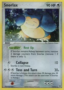 2004 Pokemon EX FireRed & LeafGreen #15/112 Snorlax Front