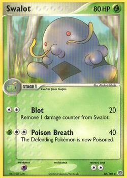 2005 Pokemon EX Emerald #40/106 Swalot Front