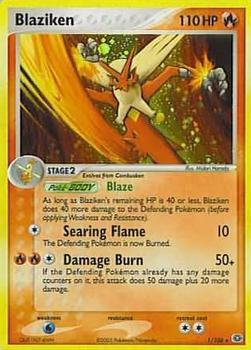 2005 Pokemon EX Emerald #1/106 Blaziken Front