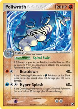 2005 Pokemon EX Unseen Forces #11/115 Poliwrath Front