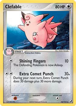 2005 Pokemon EX Unseen Forces #36/115 Clefable Front