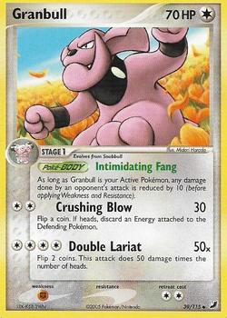 2005 Pokemon EX Unseen Forces #39/115 Granbull Front