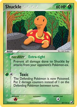 2005 Pokemon EX Unseen Forces #47/115 Shuckle Front