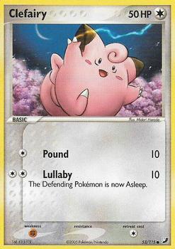 2005 Pokemon EX Unseen Forces #53/115 Clefairy Front