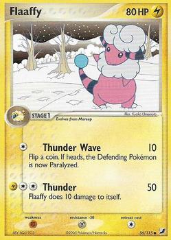 2005 Pokemon EX Unseen Forces #56/115 Flaaffy Front