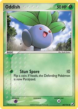 2005 Pokemon EX Unseen Forces #64/115 Oddish Front