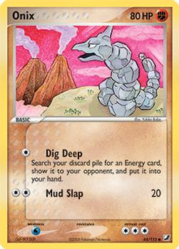 2005 Pokemon EX Unseen Forces #65/115 Onix Front