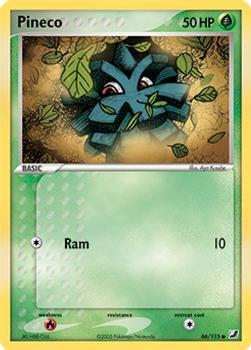 2005 Pokemon EX Unseen Forces #66/115 Pineco Front