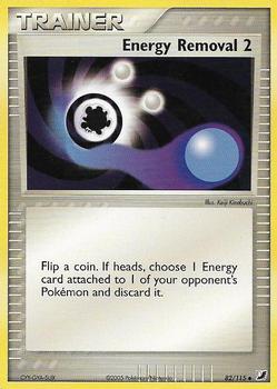 2005 Pokemon EX Unseen Forces #82/115 Energy Removal 2 Front