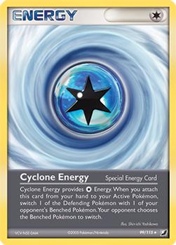 2005 Pokemon EX Unseen Forces #99/115 Cyclone Energy Front