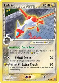 2005 Pokemon EX Delta Species #8/113 Latias Front