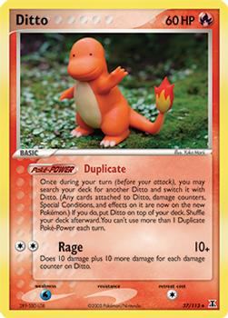 2005 Pokemon EX Delta Species #37/113 Ditto Front
