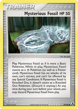 2006 Pokemon EX Legend Maker #79/92 Mysterious Fossil Front