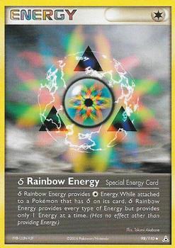 2006 Pokemon EX Holon Phantoms #98/110 Delta Species Rainbow Energy Front