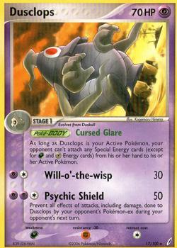 2006 Pokemon EX Crystal Guardians #17/100 Dusclops Front