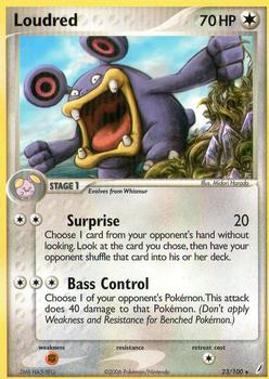 2006 Pokemon EX Crystal Guardians #23/100 Loudred Front