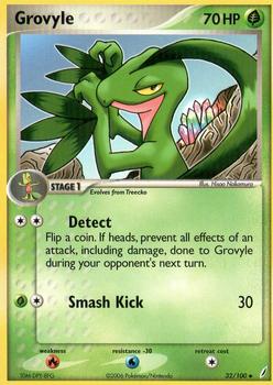 2006 Pokemon EX Crystal Guardians #32/100 Grovyle Front