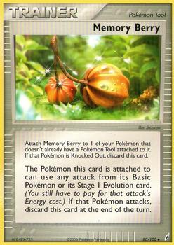2006 Pokemon EX Crystal Guardians #80/100 Memory Berry Front