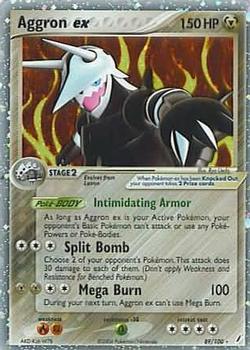 2006 Pokemon EX Crystal Guardians #89/100 Aggron ex Front