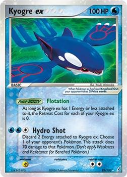 2006 Pokemon EX Crystal Guardians #95/100 Kyogre ex Front