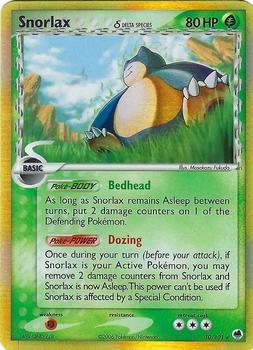2006 Pokemon EX Dragon Frontiers #10/101 Snorlax Front